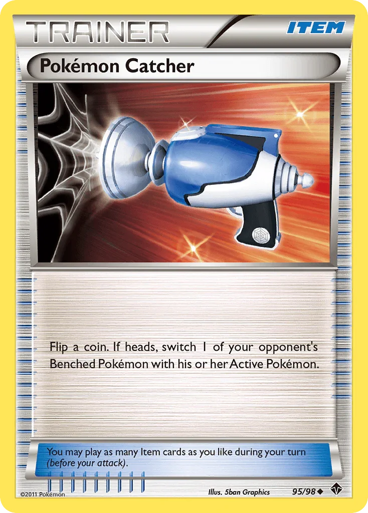 95, Black & White: Emerging Powers, Item, Normal, Reverse Holofoil, Uncommon Pokemon Catcher (95/98) [Black & White: Emerging Powers] - Trading Card World
