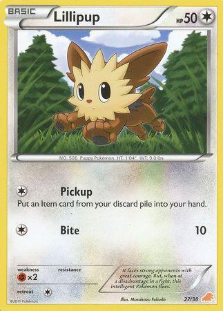 27, Black & White: Trainer Kit - Excadrill, Colorless, Fighting[×2], Normal, Promo Lillipup (27/30) [Black & White: Trainer Kit - Excadrill] - Trading Card World
