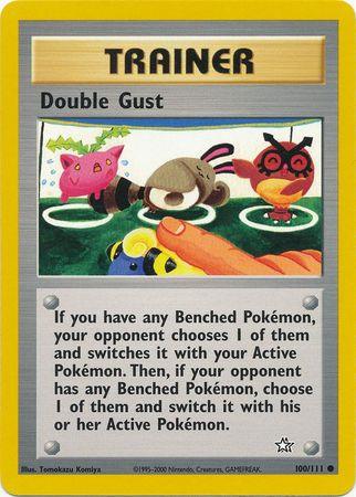 100, Common, Neo Genesis Unlimited, Normal, Trainer Double Gust (100/111) [Neo Genesis Unlimited] - Trading Card World
