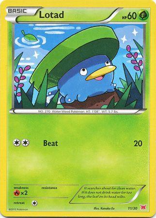 11, Fire[×2], Grass, Normal, Promo, XY: Trainer Kit 2 - Latias Lotad (11/30) [XY: Trainer Kit 2 - Latias] - Trading Card World