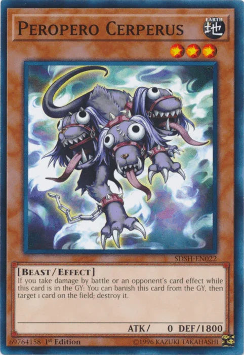 1st Edition, Beast, Common, Earth, Effect Monster, Structure Deck: Shaddoll Showdown, Unlimited Peropero Cerperus [SDSH-EN022] Common - Trading Card World