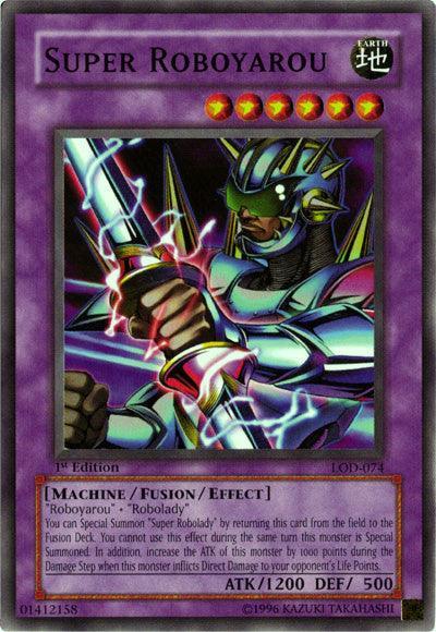 1st Edition, Common, Earth, Fusion/Effect Monster, Legacy of Darkness, Machine, Unlimited Super Roboyarou [LOD-074] Common - Trading Card World