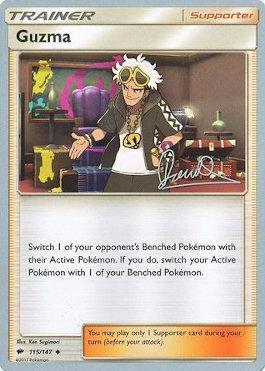 115, Normal, Supporter, Uncommon, World Championships 2017 Guzma (115/147) (Infinite Force - Diego Cassiraga) [World Championships 2017] - Trading Card World