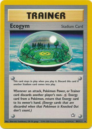 84, Neo Genesis Unlimited, Normal, Rare, Stadium Ecogym (84/111) [Neo Genesis Unlimited] - Trading Card World
