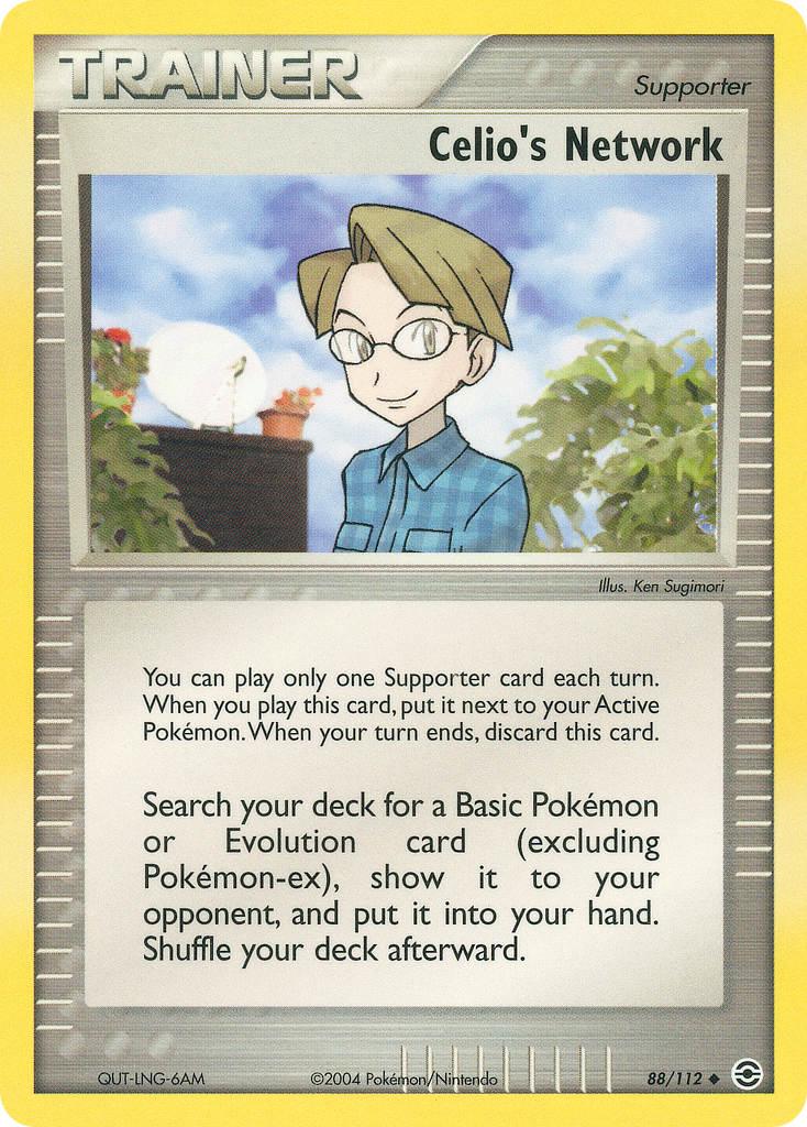 88, EX: Battle Stadium, Normal, Supporter, Uncommon Celio's Network (88/112) [EX: Battle Stadium] - Trading Card World