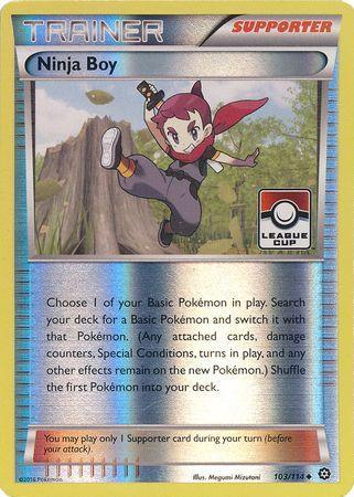 103, Promo, Reverse Holofoil, Supporter, XY: Steam Siege Ninja Boy (103/114) (League Promo) [XY: Steam Siege] - Trading Card World