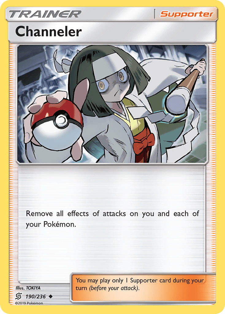 190, Normal, Reverse Holofoil, Sun & Moon: Unified Minds, Supporter, Uncommon Channeler (190/236) [Sun & Moon: Unified Minds] - Trading Card World