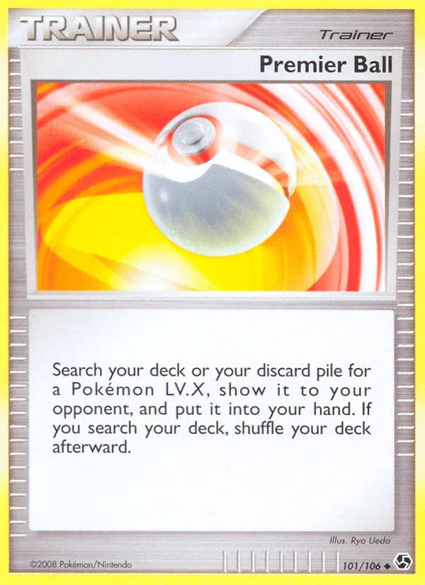 Diamond & Pearl: Great Encounters, Item, Normal, Reverse Holofoil, Uncommon Premier Ball (101/106) [Diamond & Pearl: Great Encounters] - Trading Card World