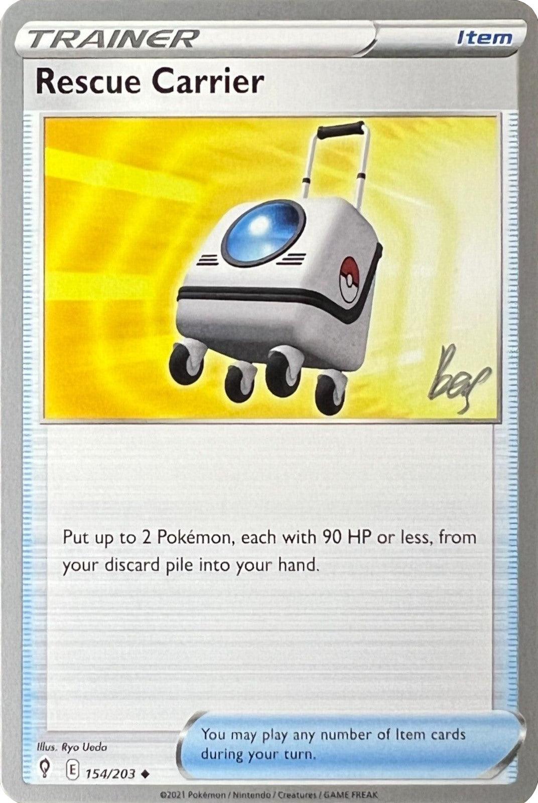 154, Item, Normal, Uncommon, World Championships 2022 Rescue Carrier (154/203) (Cheryl Again - Sebastian Lashmet) [World Championships 2022] - Trading Card World