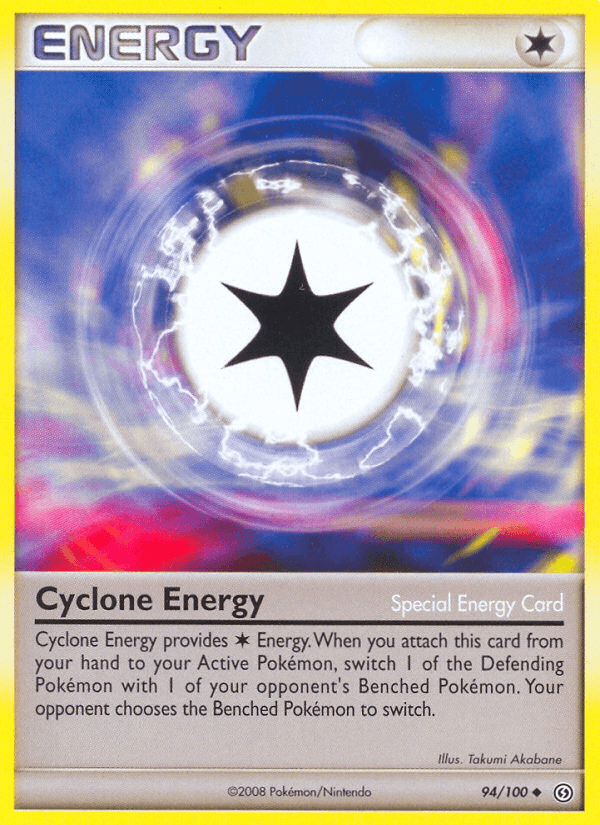 94, Diamond & Pearl: Stormfront, Normal, Reverse Holofoil, Special Energy, Uncommon Cyclone Energy (94/100) [Diamond & Pearl: Stormfront] - Trading Card World