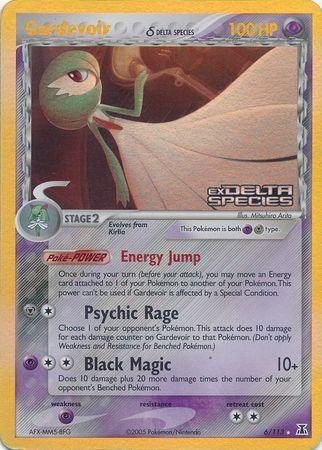 EX: Delta Species, Holo Rare, Metal, Psychic, Psychic[×2], Reverse Holofoil Gardevoir (6/113) (Delta Species) (Stamped) [EX: Delta Species] - Trading Card World