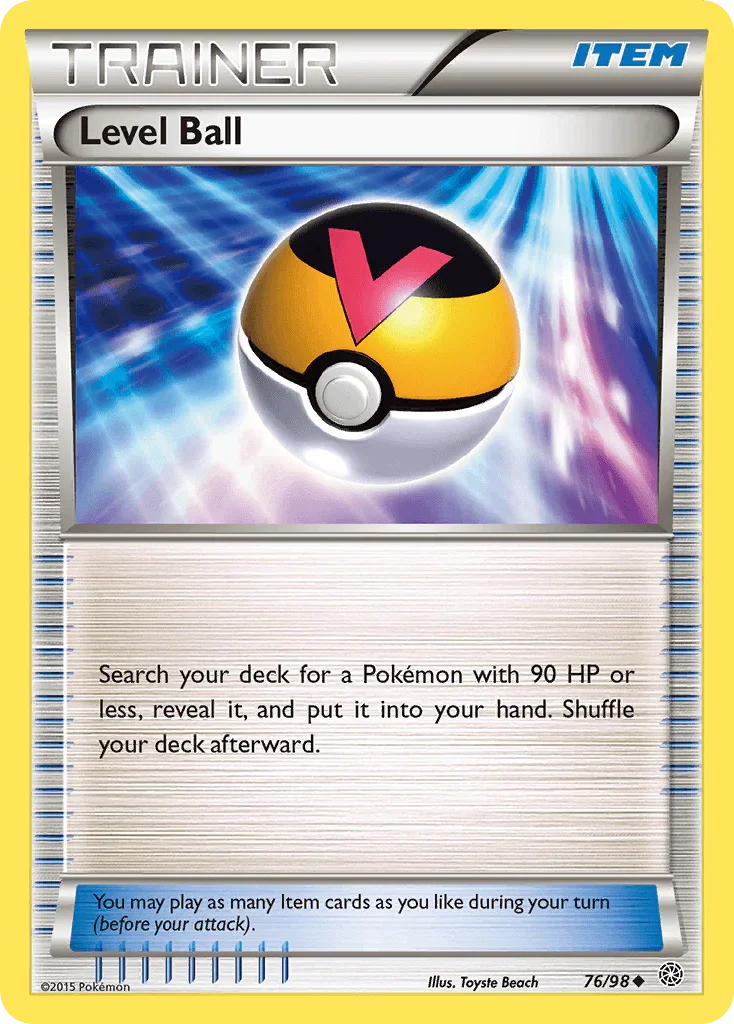 76, Item, Normal, Reverse Holofoil, Uncommon, XY: Ancient Origins Level Ball (76/98) [XY: Ancient Origins] - Trading Card World