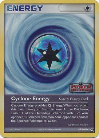 90, Energy, EX: Power Keepers, Reverse Holofoil, Uncommon Cyclone Energy (90/108) (Stamped) [EX: Power Keepers] - Trading Card World