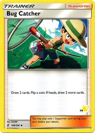 189, Battle Academy 2020, Normal, Promo, Supporter Bug Catcher (189/236) (Pikachu Stamp #44) [Battle Academy 2020] - Trading Card World