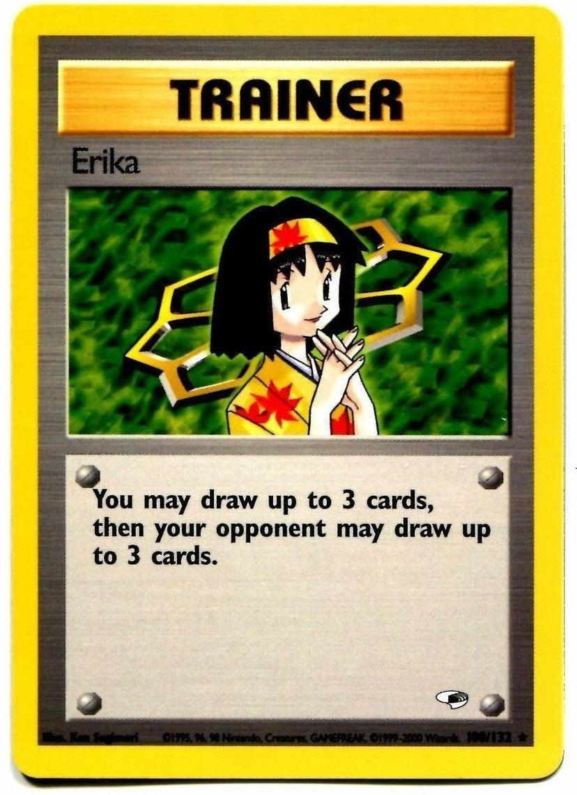 100, Gym Heroes Unlimited, Item, Normal, Rare Erika (100/132) [Gym Heroes Unlimited] - Trading Card World