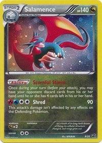Black & White: Dragon Vault, Dragon, Holo Rare, Holofoil, Ox2 Salamence (8/20) (Cosmos Holo) (Blister Exclusive) [Black & White: Dragon Vault] - Trading Card World