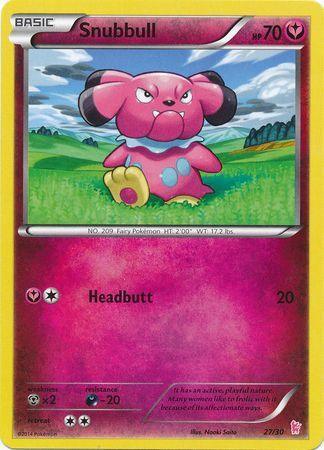 27, Darkness[-20], Fairy, Metal[×2], Normal, Promo, XY: Trainer Kit - Sylveon Snubbull (27/30) [XY: Trainer Kit - Sylveon] - Trading Card World