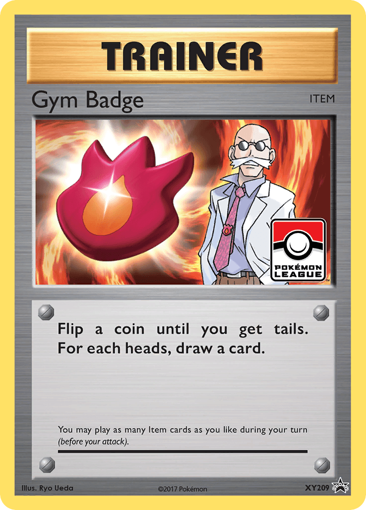 Holofoil, Item, Promo, XY209, XY: Black Star Promos Gym Badge (XY209) (Blaine) [XY: Black Star Promos] - Trading Card World