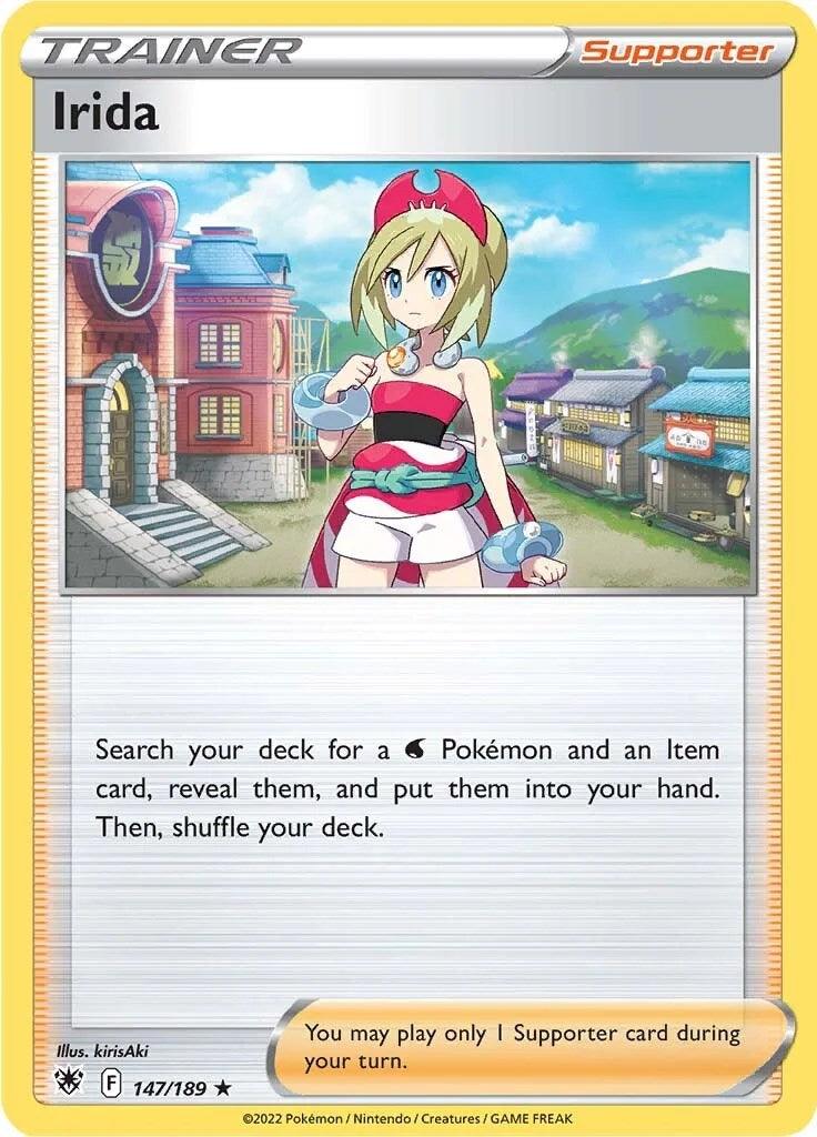 147, Normal, Rare, Supporter, Sword & Shield: Astral Radiance Irida (147/189) (Theme Deck Exclusive) [Sword & Shield: Astral Radiance] - Trading Card World