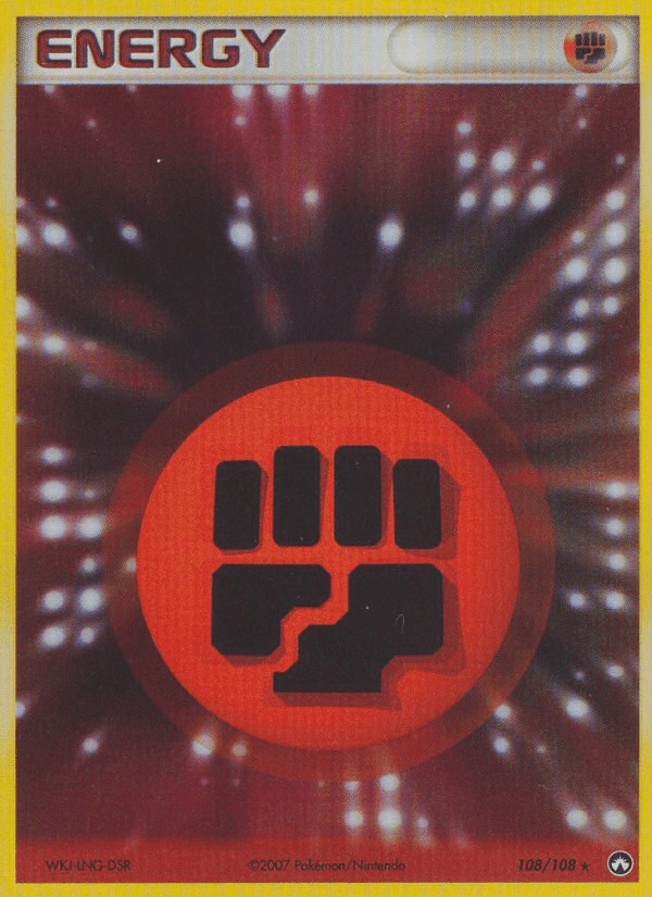 108, Energy, EX: Power Keepers, Holo Rare, Holofoil Fighting Energy (108/108) [EX: Power Keepers] - Trading Card World