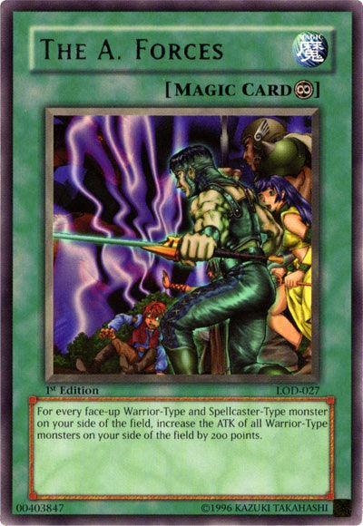 1st Edition, Continuous Spell, Legacy of Darkness, Rare, Spell, Unlimited The A. Forces [LOD-027] Rare - Trading Card World