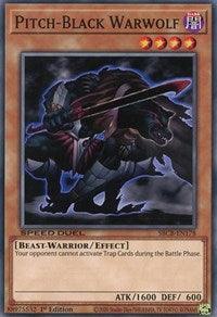 1st Edition, Beast-Warrior, Common, Dark, Effect Monster, Speed Duel: Battle City Box Pitch-Black Warwolf [SBCB-EN178] Common - Trading Card World