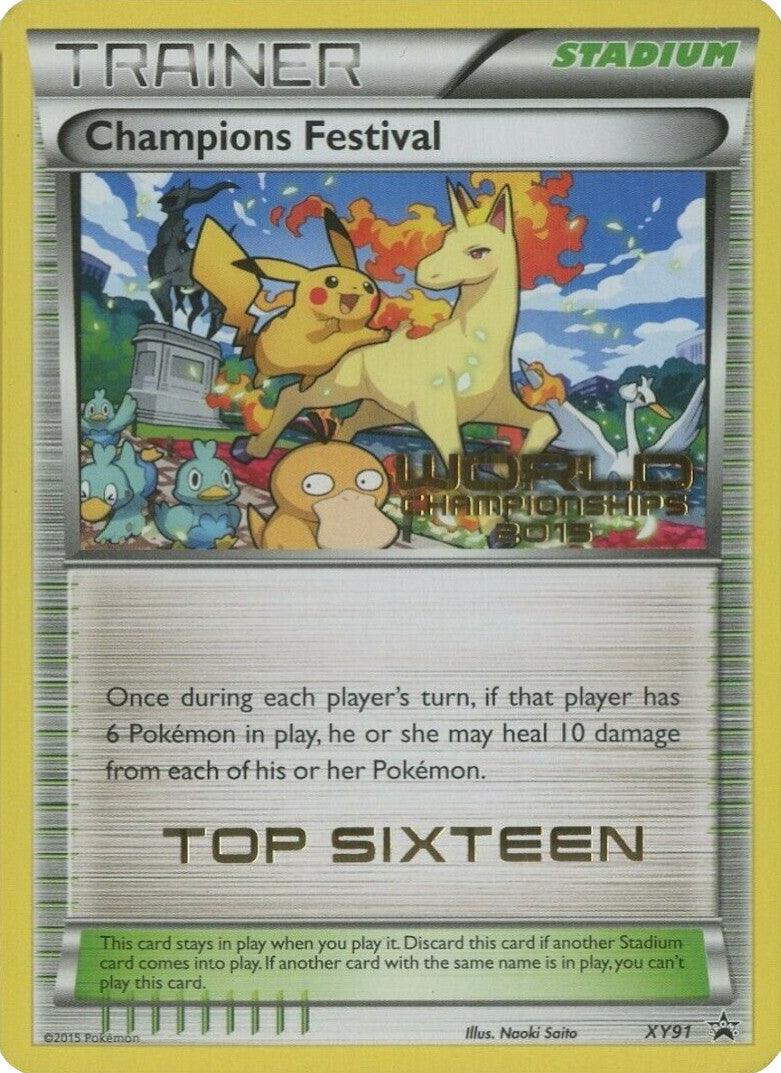 Normal, Promo, Stadium, XY91, XY: Black Star Promos Champions Festival (XY91) (2015 Top Sixteen) [XY: Black Star Promos] - Trading Card World
