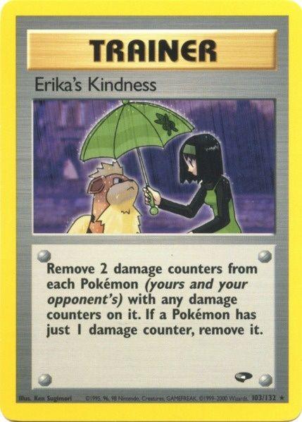 103, Gym Challenge Unlimited, Normal, Rare, Trainer Erika's Kindness (103/132) [Gym Challenge Unlimited] - Trading Card World