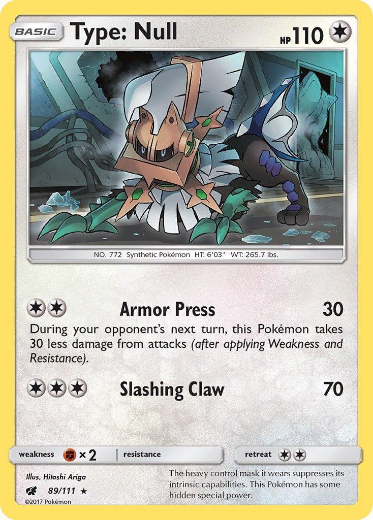 89, Colorless, Fighting[×2], Normal, Rare, Sun & Moon: Crimson Invasion Type: Null (89/111) (Theme Deck Exclusive) [Sun & Moon: Crimson Invasion] - Trading Card World