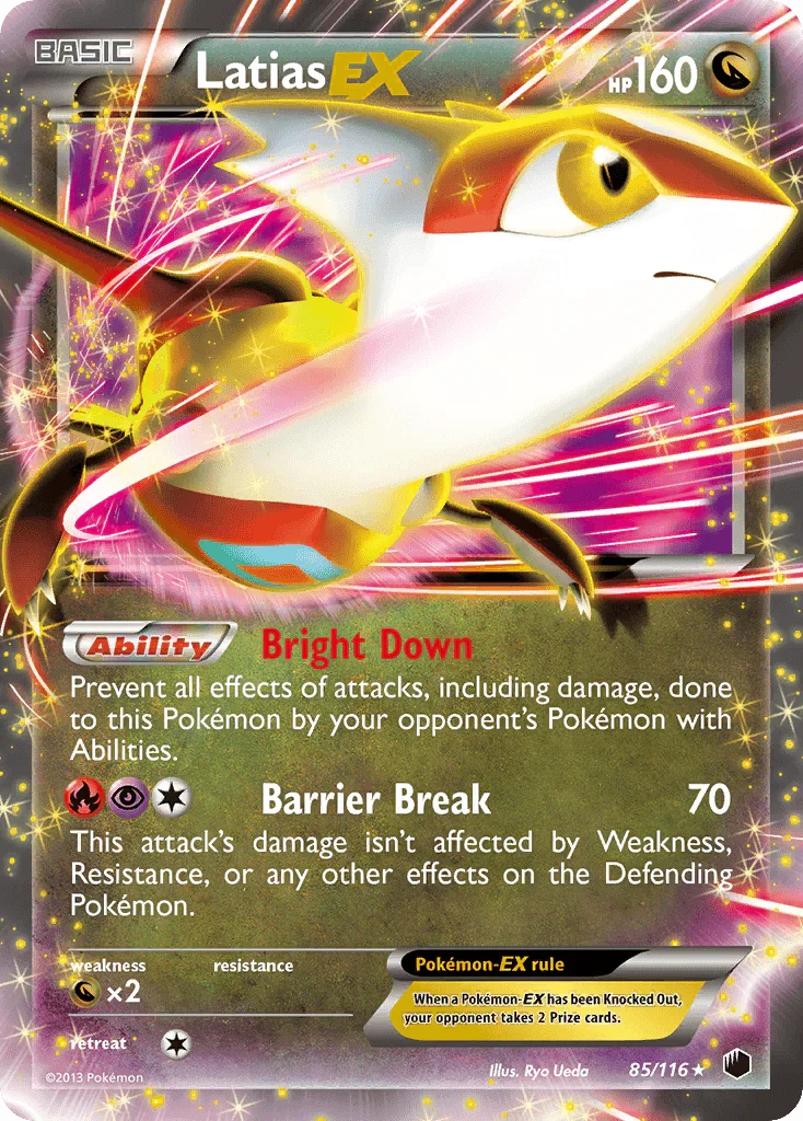 85, Black & White: Plasma Freeze, Dragon, Dragon[×2], Holofoil, Ultra Rare Latias EX (85/116) [Black & White: Plasma Freeze] - Trading Card World