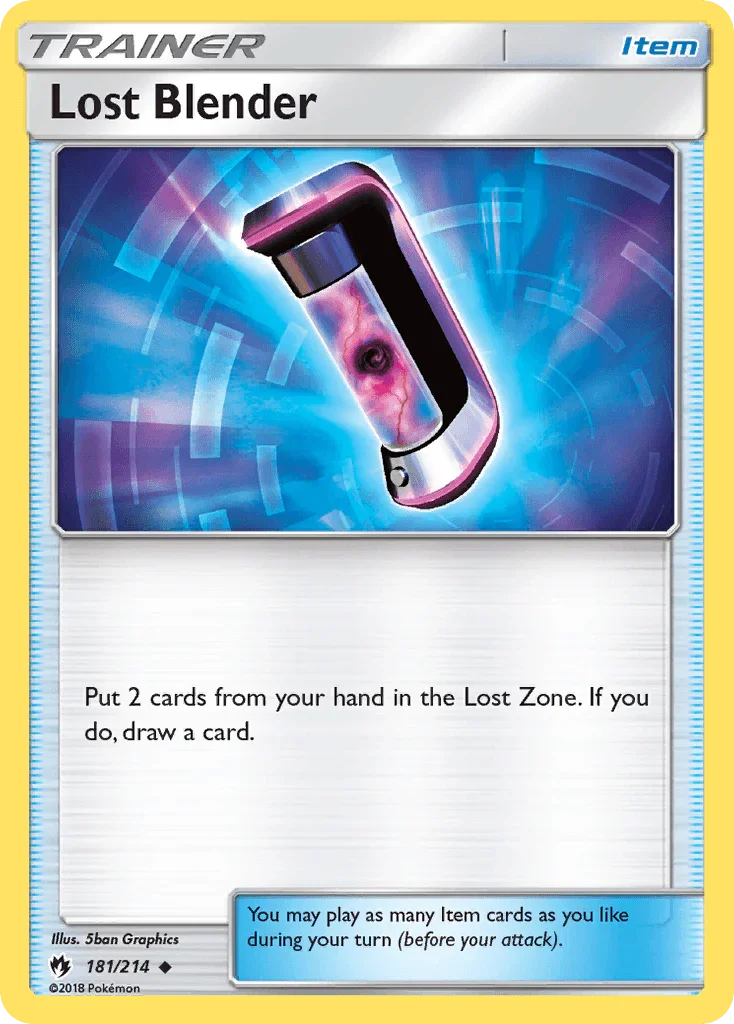 181, Item, Normal, Reverse Holofoil, Sun & Moon: Lost Thunder, Uncommon Lost Blender (181/214) [Sun & Moon: Lost Thunder] - Trading Card World