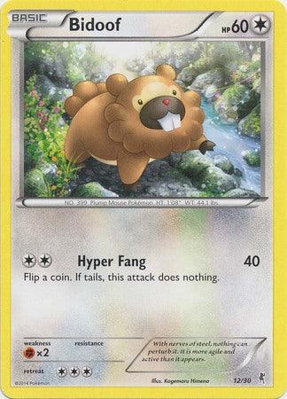 12, Colorless, Fighting[×2], Normal, Promo, XY: Trainer Kit 1 - Bisharp Bidoof (12/30) [XY: Trainer Kit 1 - Bisharp] - Trading Card World