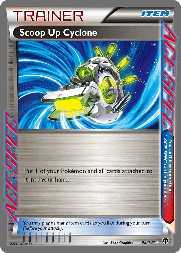 95, Black & White: Plasma Blast, Holofoil, Item, Rare Ace Scoop Up Cyclone (95/101) [Black & White: Plasma Blast] - Trading Card World