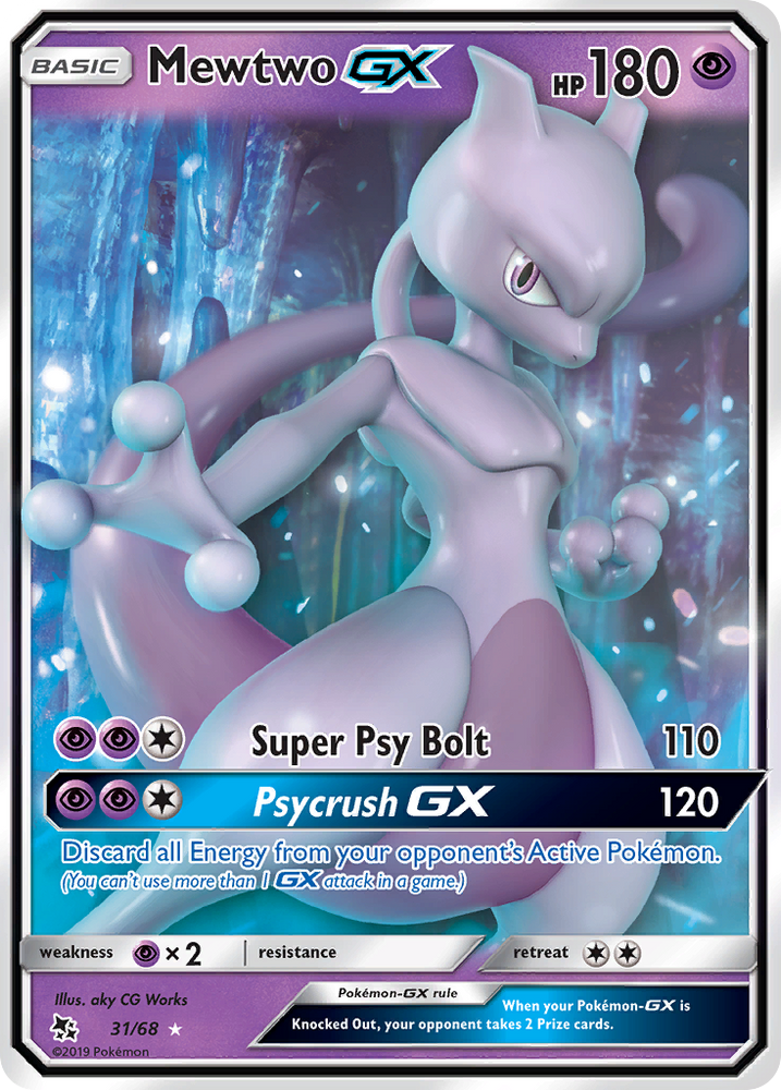 Mewtwo GX (31/68) [Sun & Moon: Hidden Fates]