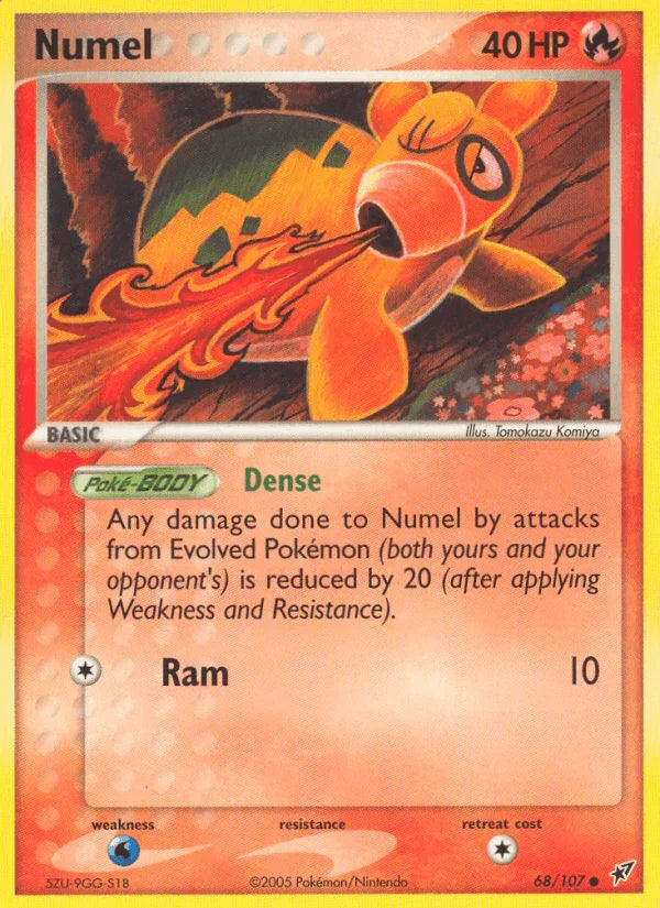 68, Common, EX: Deoxys, Fire, Normal, Water[×2] Numel (68/107) [EX: Deoxys] - Trading Card World