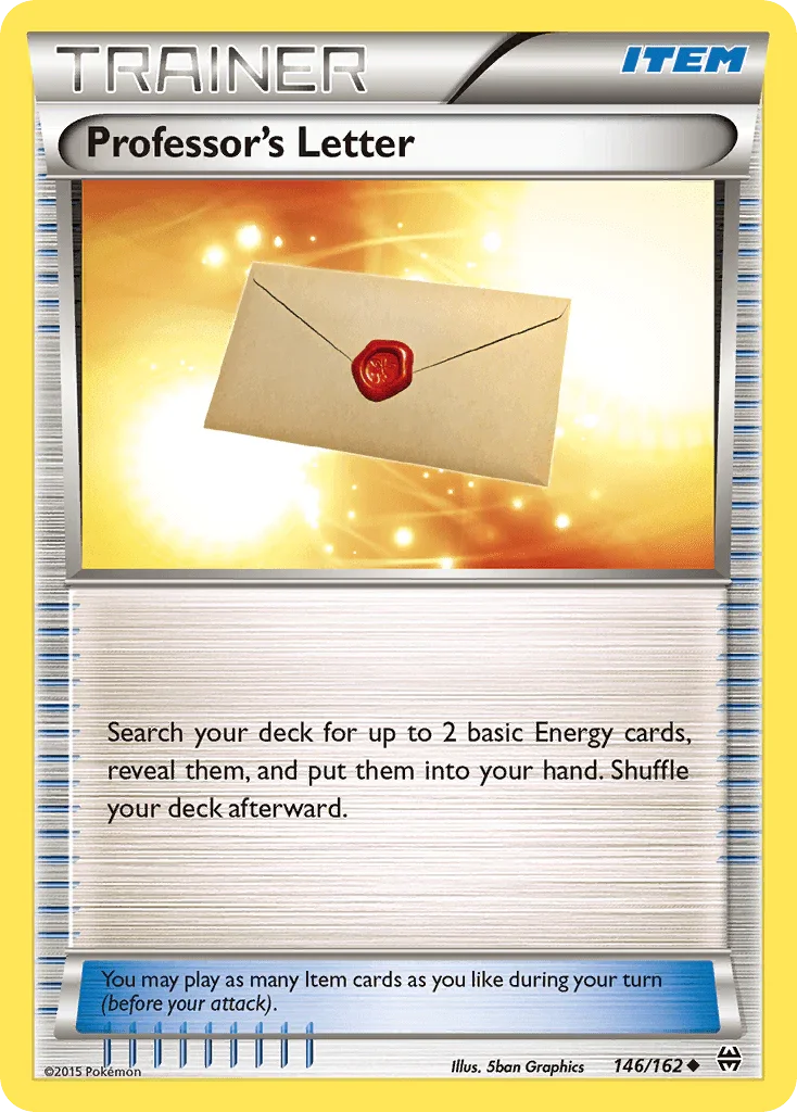 146, Item, Normal, Reverse Holofoil, Uncommon, XY: BREAKthrough Professor's Letter (146/162) [XY: BREAKthrough] - Trading Card World