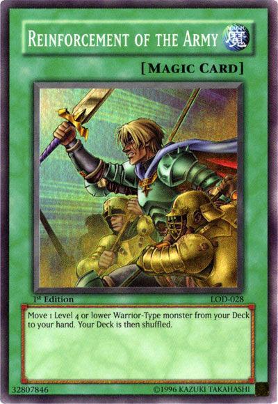 1st Edition, Legacy of Darkness, Normal Spell, Spell, Super Rare, Unlimited Reinforcement of the Army [LOD-028] Super Rare - Trading Card World