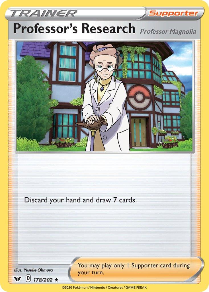 178, Normal, Rare, Supporter, Sword & Shield: Base Set Professor's Research (178/202) [Sword & Shield: Base Set] - Trading Card World