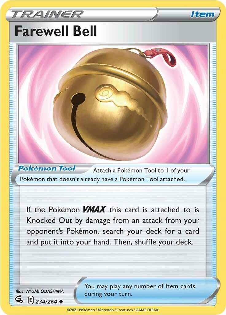 234, Item, Normal, Reverse Holofoil, Sword & Shield: Fusion Strike, Uncommon Farewell Bell (234/264) [Sword & Shield: Fusion Strike] - Trading Card World