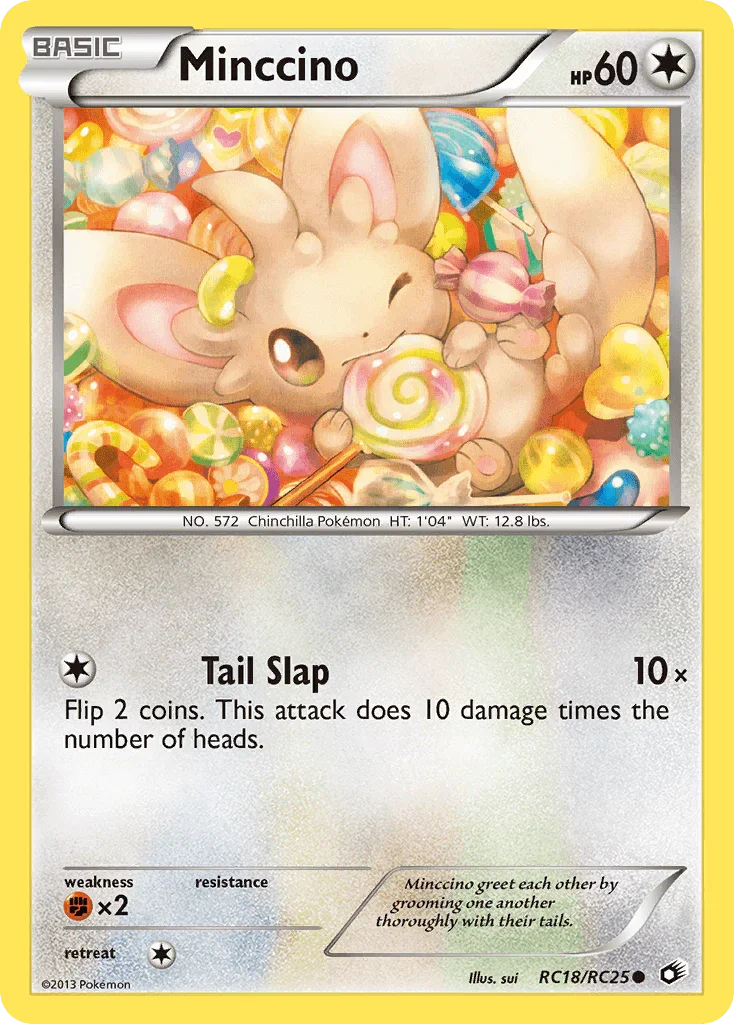 Black & White: Legendary Treasures, Colorless, Common, Fighting[×2], Holofoil, RC18 Minccino (RC18/RC25) [Black & White: Legendary Treasures] - Trading Card World
