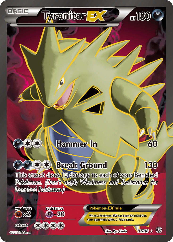 Tyranitar EX (91/98) [XY: Ancient Origins]