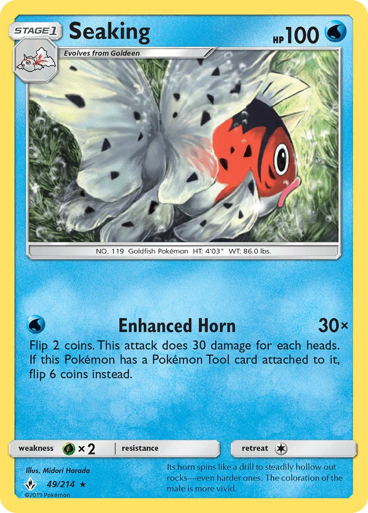 49, Grass[×2], Normal, Rare, Reverse Holofoil, Sun & Moon: Unbroken Bonds, Water Seaking (49/214) [Sun & Moon: Unbroken Bonds] - Trading Card World