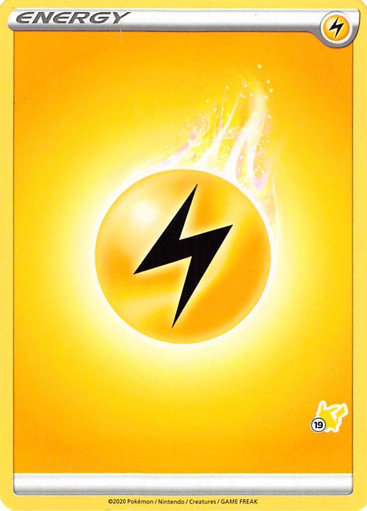 Battle Academy 2022, Common, Lightning, Normal Lightning Energy (Pikachu Stamp #19) [Battle Academy 2022] - Trading Card World