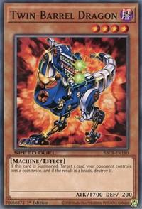 1st Edition, Common, Dark, Effect Monster, Machine, Speed Duel: Battle City Box Twin-Barrel Dragon [SBCB-EN180] Common - Trading Card World