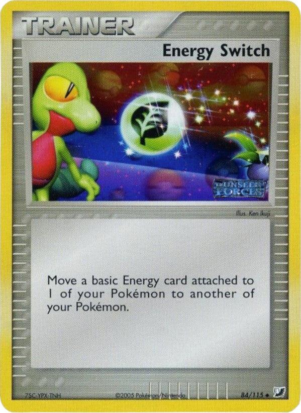 84, EX: Unseen Forces, Item, Reverse Holofoil, Uncommon Energy Switch (84/115) (Stamped) [EX: Unseen Forces] - Trading Card World