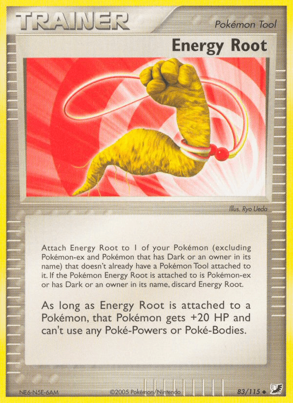 83, EX: Unseen Forces, Item, Normal, Uncommon Energy Root (83/115) [EX: Unseen Forces] - Trading Card World