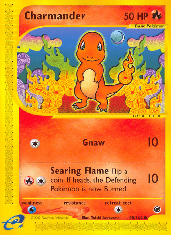 98, Common, Expedition: Base Set, Fire, Normal, Reverse Holofoil, Water[×2] Charmander (98/165) [Expedition: Base Set] - Trading Card World