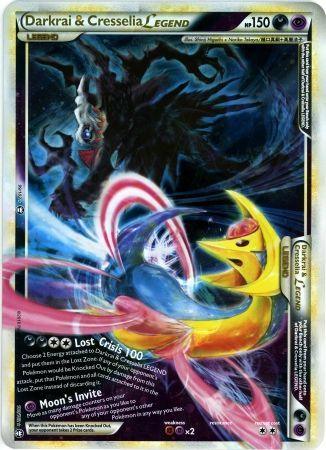 99, Darkness, Fighting[×2], HeartGold & SoulSilver: Triumphant, Holofoil, Promo, Psychic, Psychic[×2] Darkrai & Cresselia LEGEND (99/102) (Jumbo Card) [HeartGold & SoulSilver: Triumphant] - Trading Card World