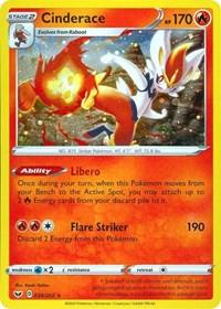 034, Fire, Holofoil, Promo, Sword & Shield: Base Set, Wx2 Cinderace (034/202) (Cosmos Holo) [Sword & Shield: Base Set] - Trading Card World