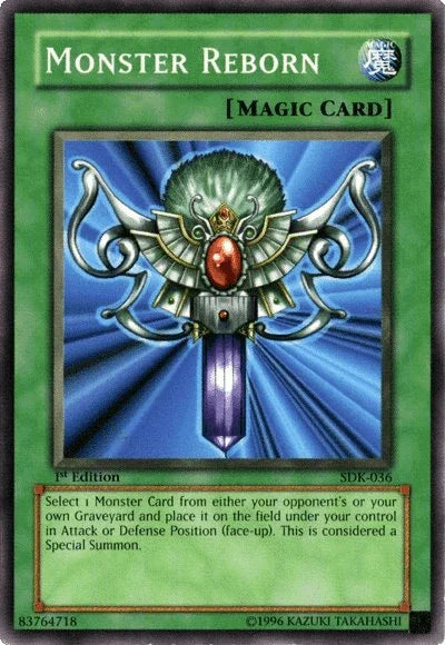 1st Edition, Common, Normal Spell, Spell, Starter Deck: Kaiba, Unlimited Monster Reborn [SDK-036] Common - Trading Card World